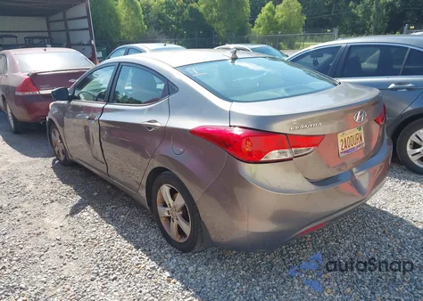 2013 Hyundai Elantra Gls z USA, uszkodzony, nr VIN 5NPDH4AE3DH342417